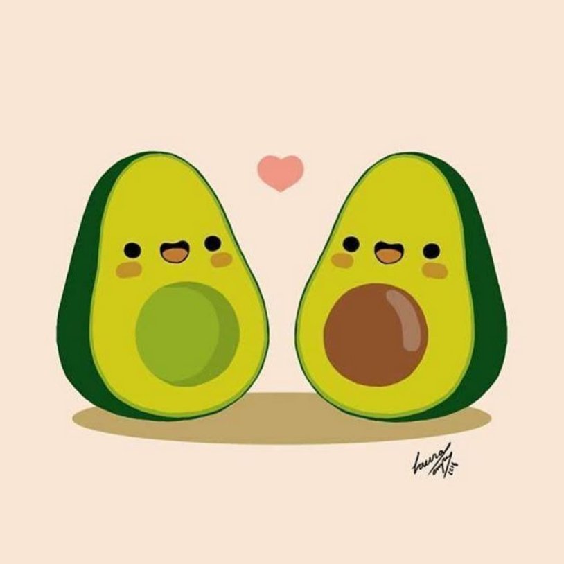 Cute avocado for sketches
