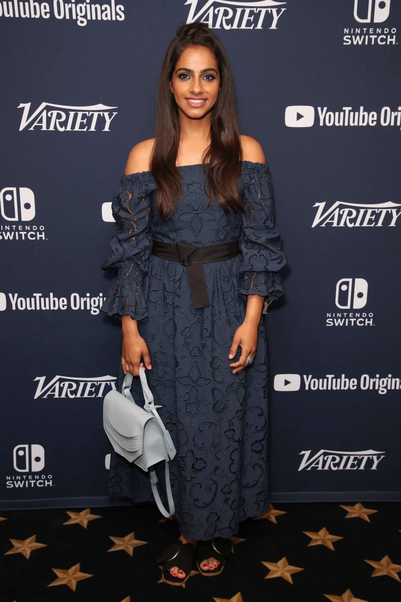 Mandip Gill in a swimsuit