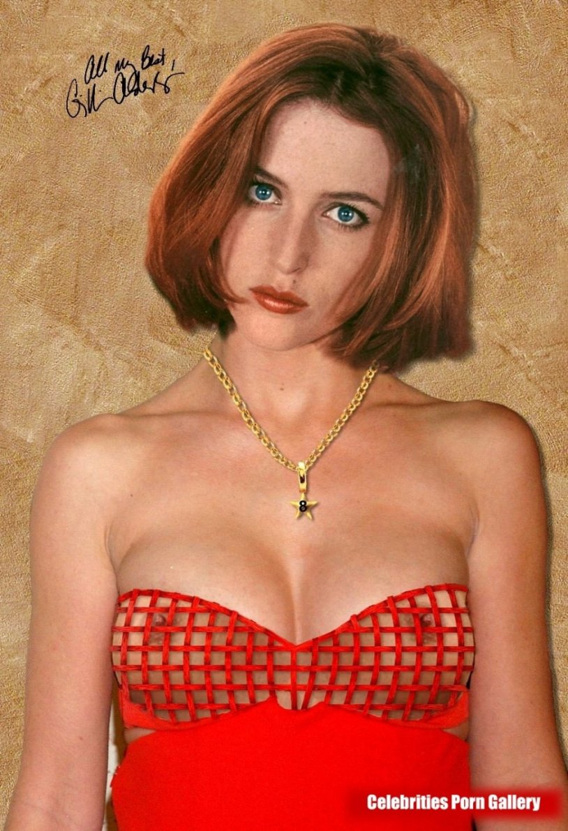 Gillian Anderson lit up