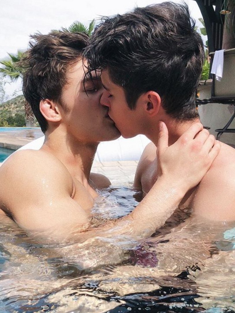 Jackson Kredcioch and his boyfriend