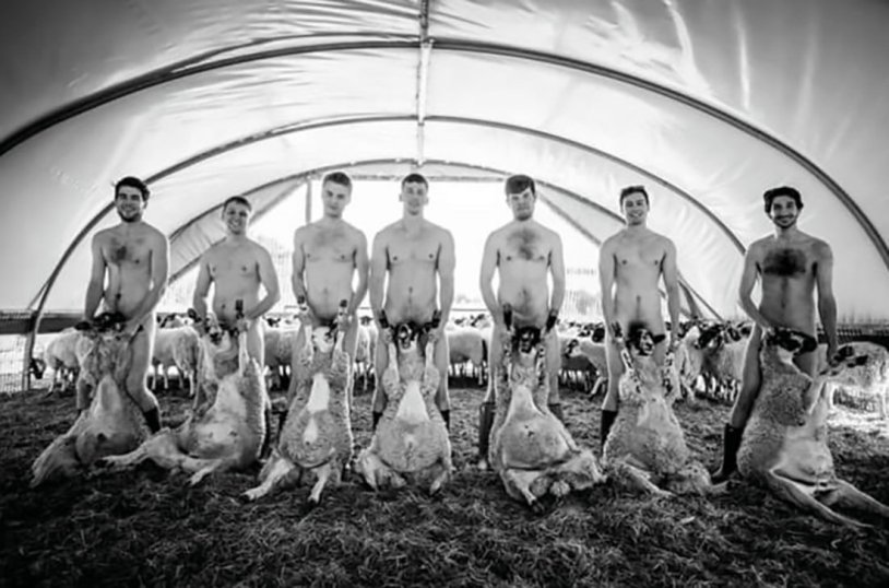 Naked students of Cambridge