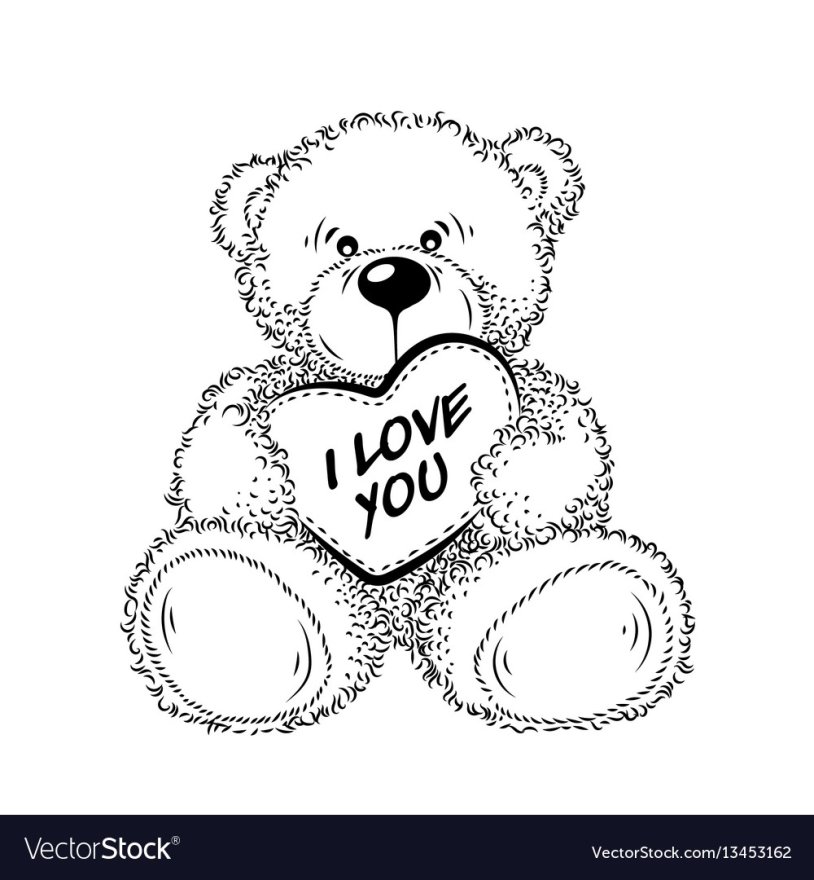 Bear Teddy with a heart