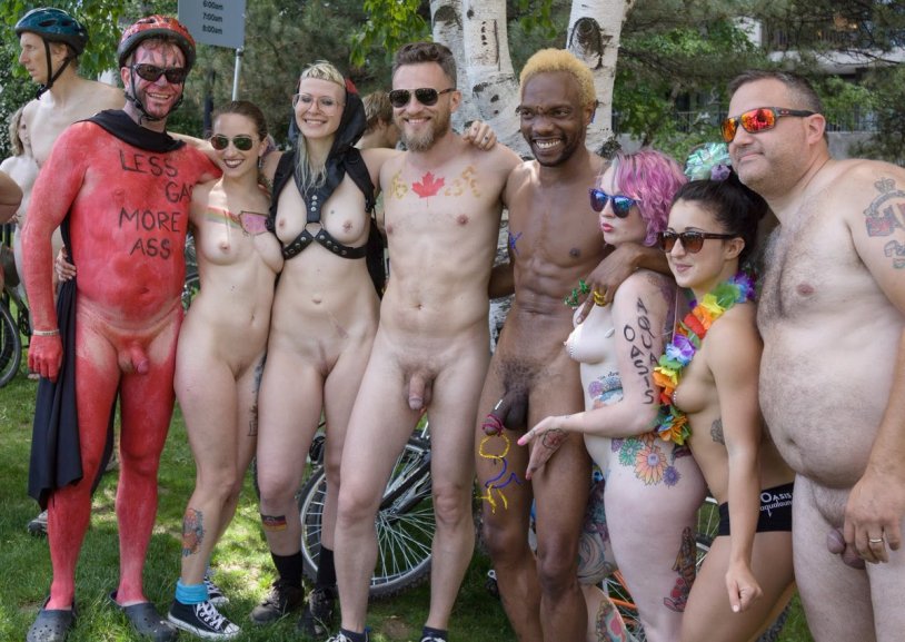 Hairy nudists with men