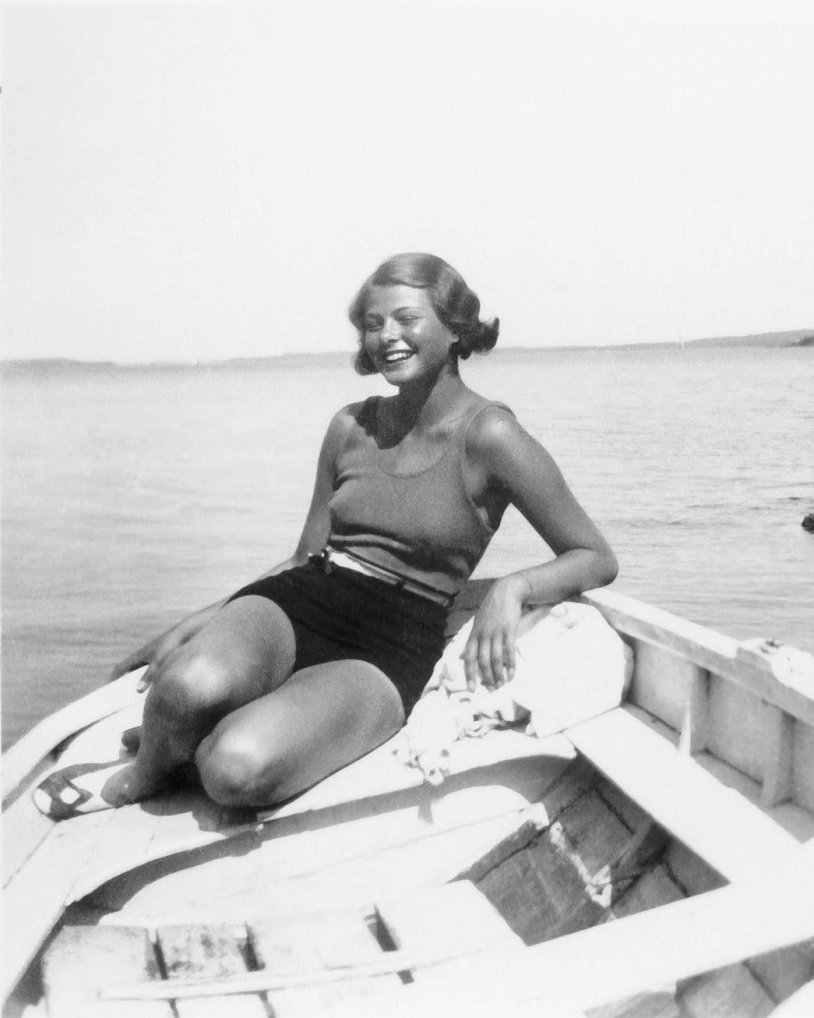 Ingrid Bergman in a swimsuit