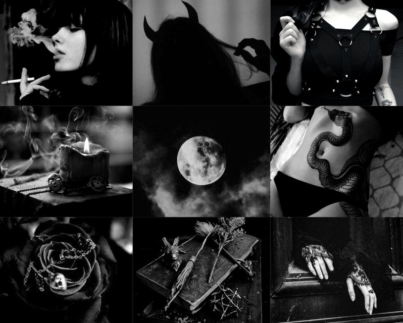 Black white collage