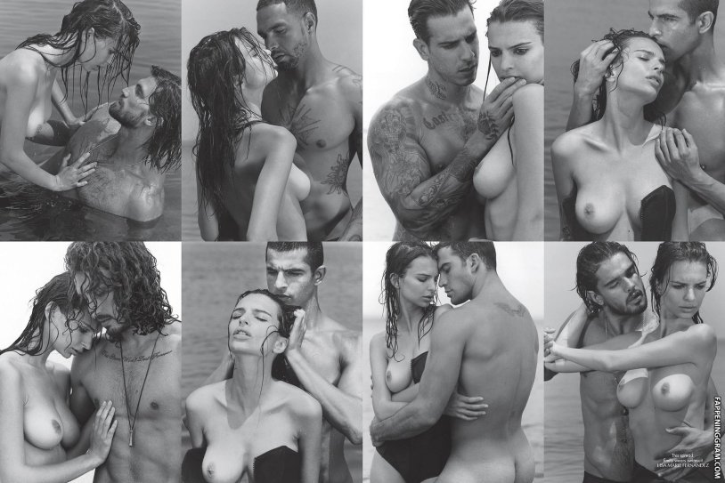 Naked Emily Ratazhkovsky Blurred Lines