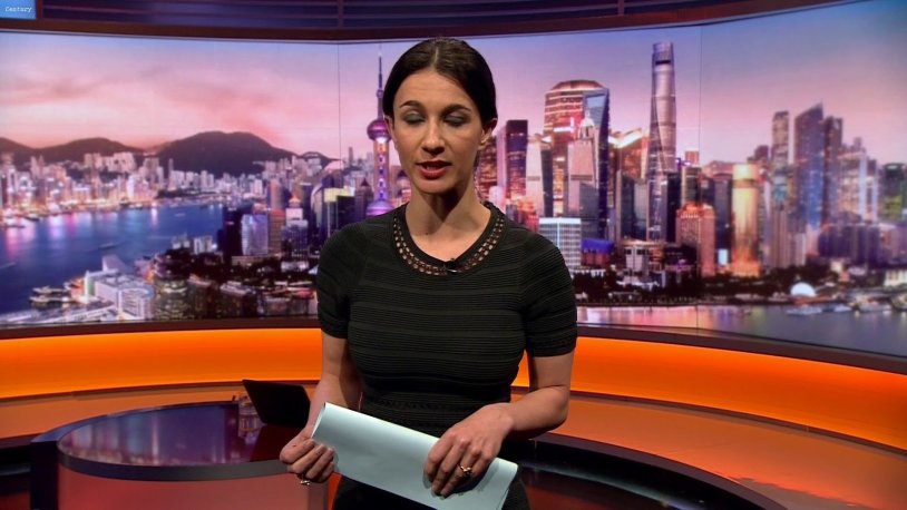 Yalda Hakim in a swimsuit