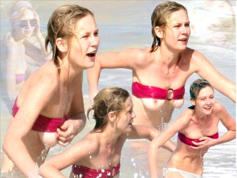 Kirste Dunst in a youth swimsuit