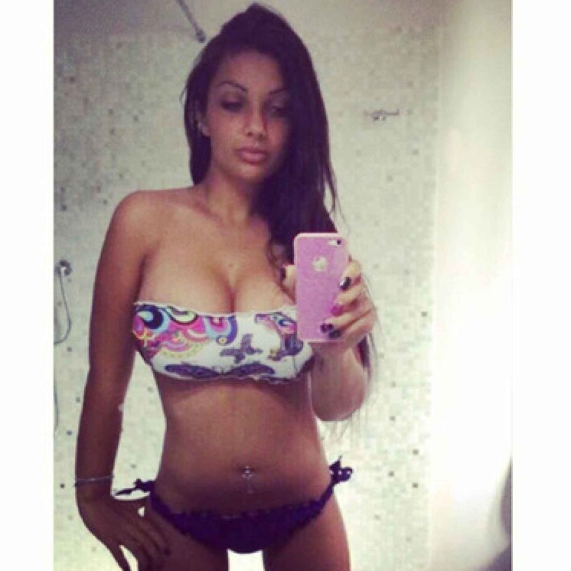 Elettra Lamborgini in a bikini