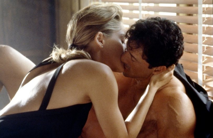 Stallone and Sharon Stone