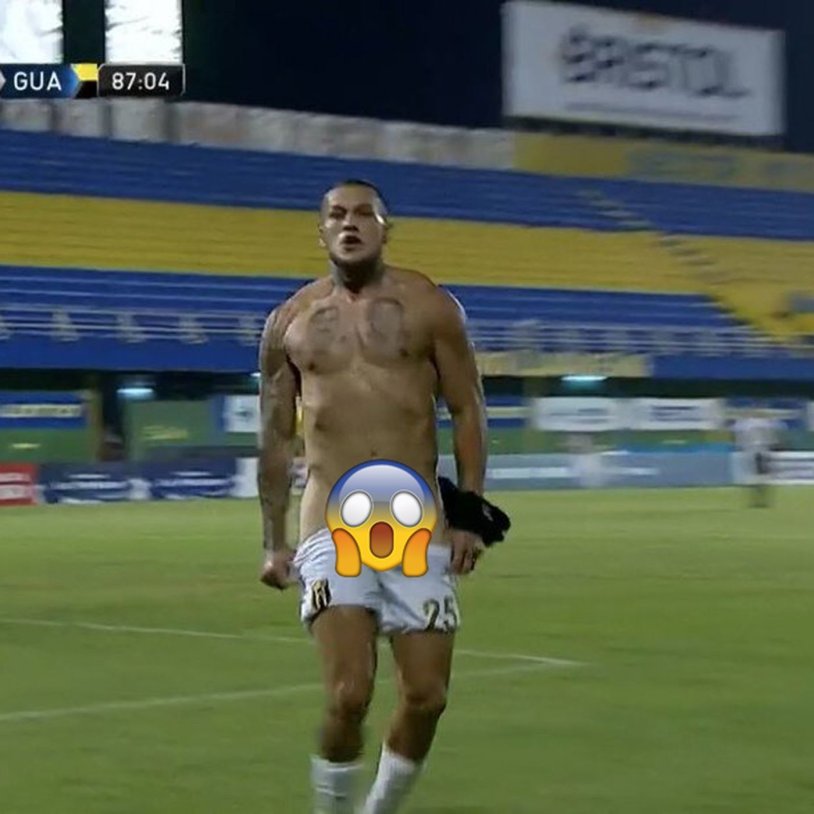 Naked young football players