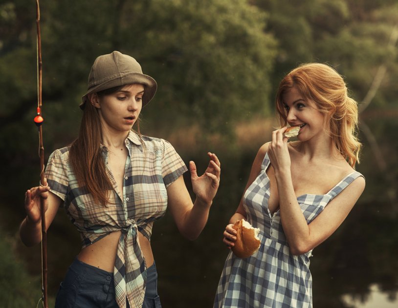 Lovers in the kitchen
