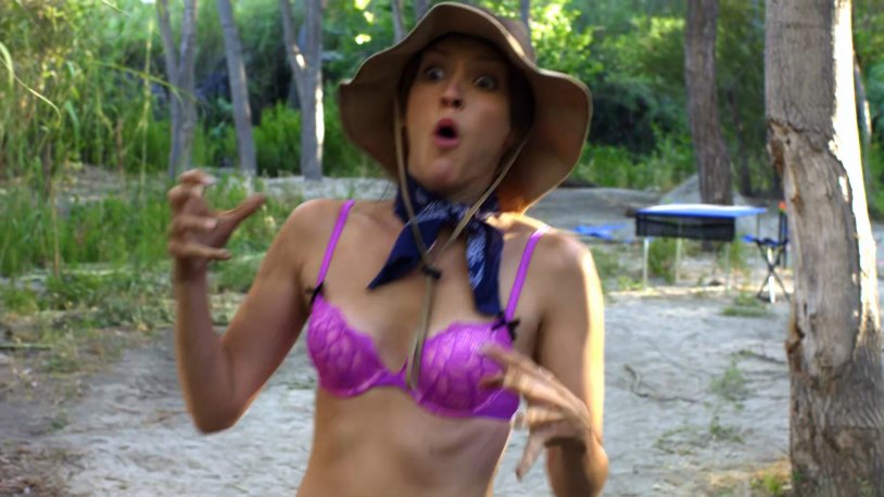 Karl Gallo in a swimsuit