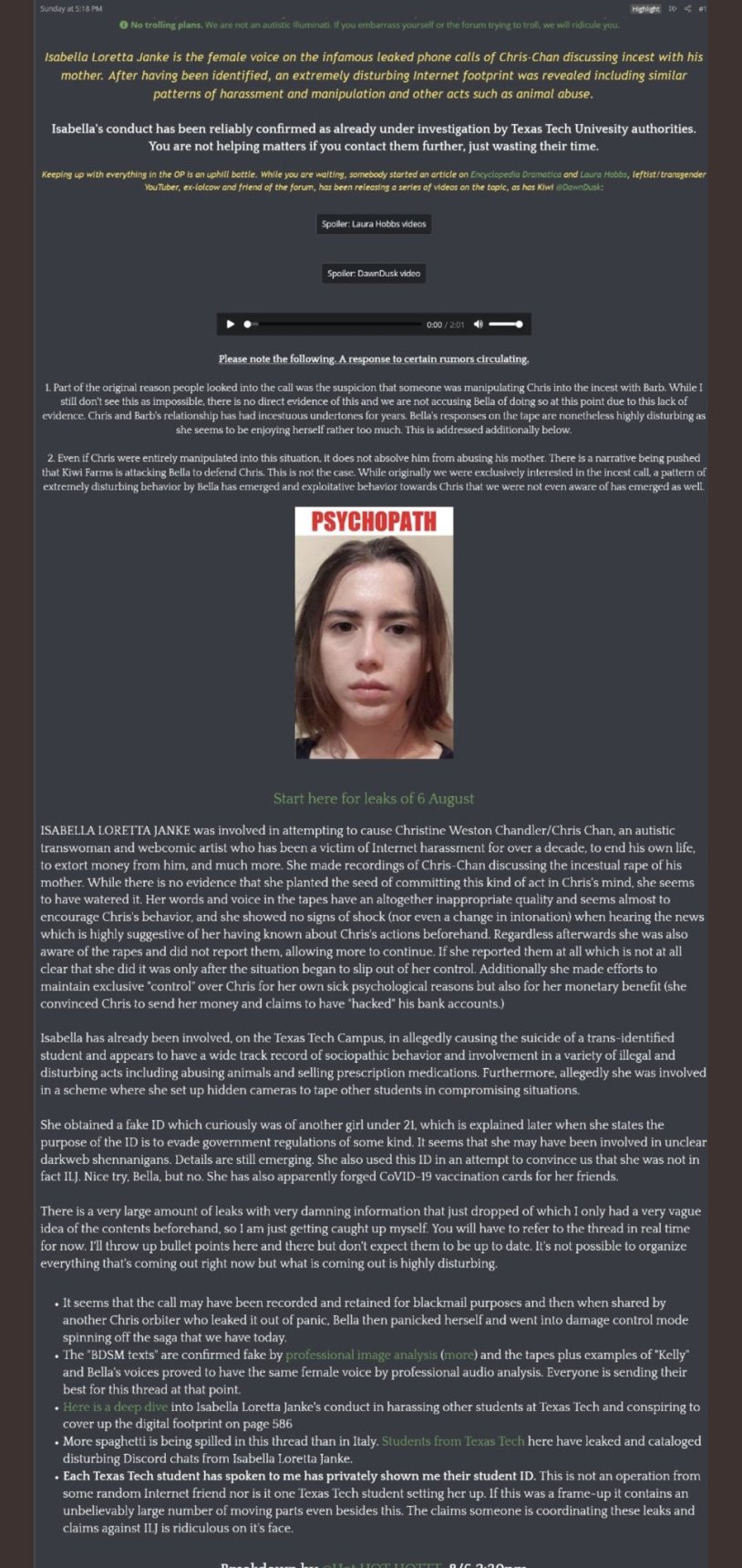 ISABELLA LORTTA JANKE