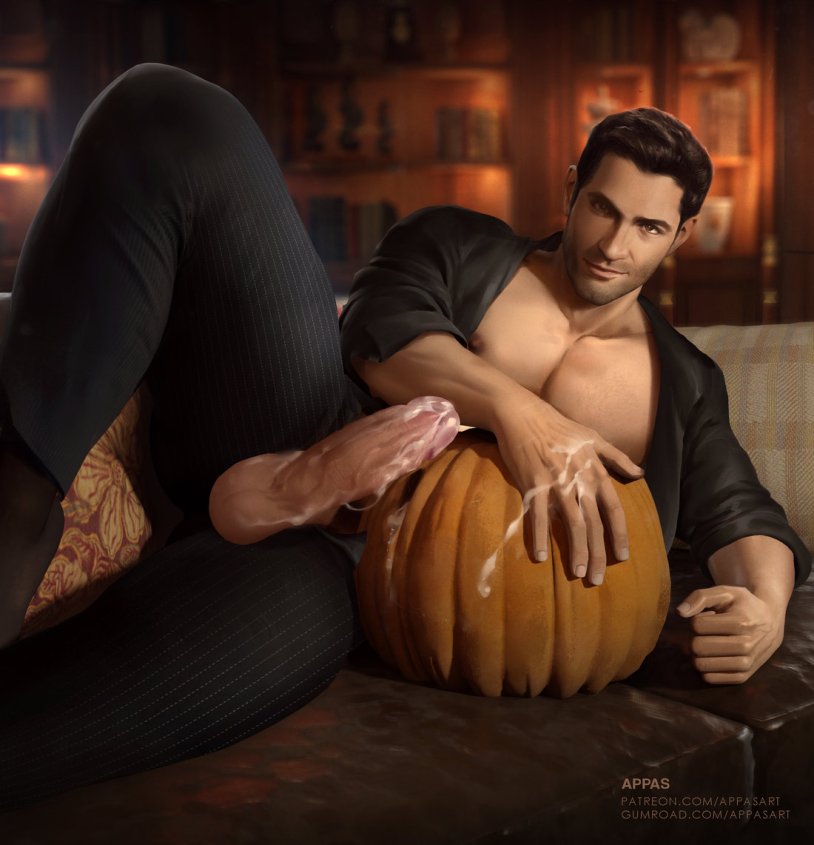 Naked man with a cup of coffee