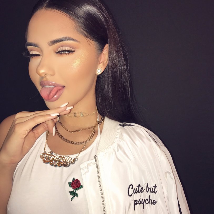 Girl with a bottle of beer