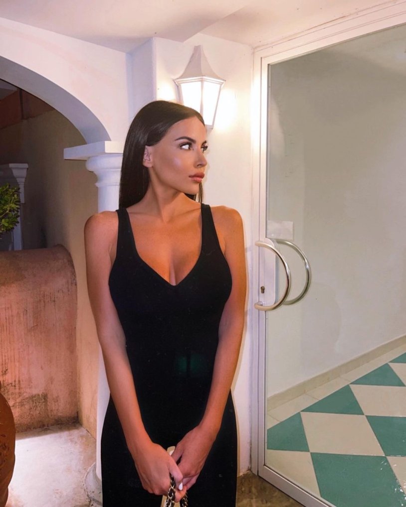 Louise Marie in a dress