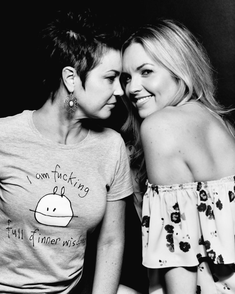 Briana Bakmaster and Misha Collins