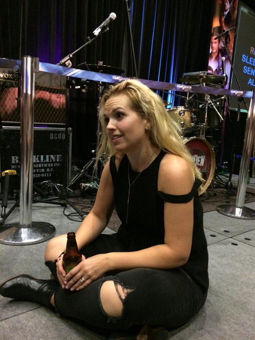 Briana Bakmaster and Misha Collins