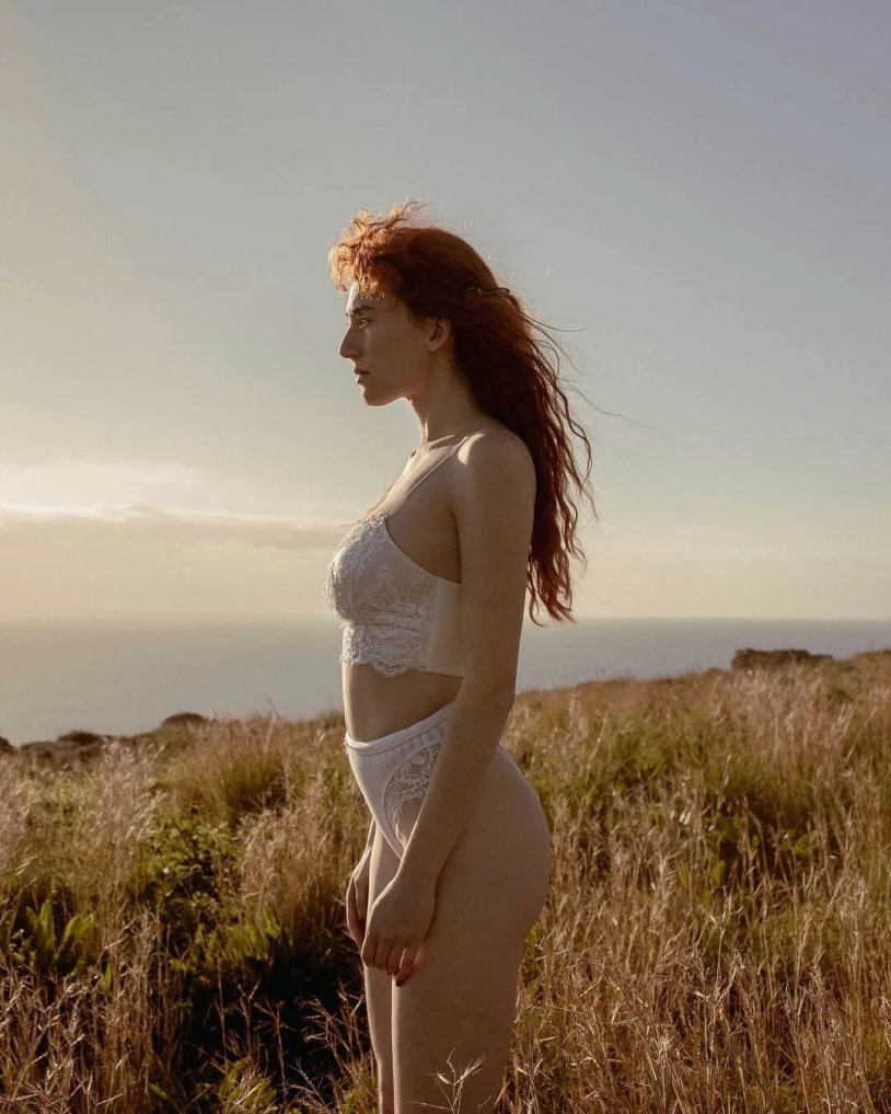 Girl and guy with wine