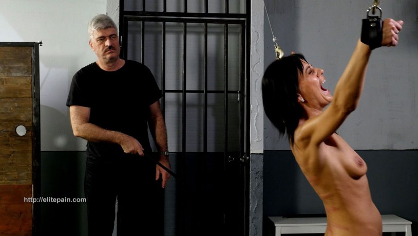 Hard Breast Whipping for Sexy Brunet Chatgirl