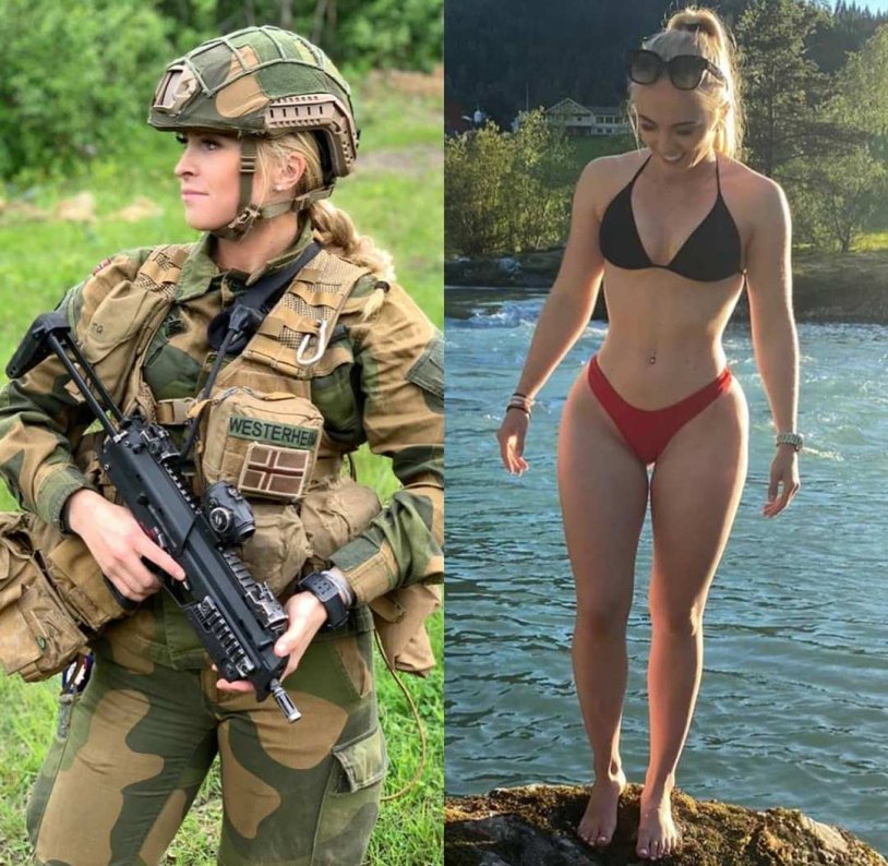 American girls are military