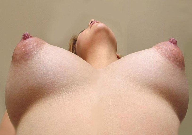 Tits with brown nipples