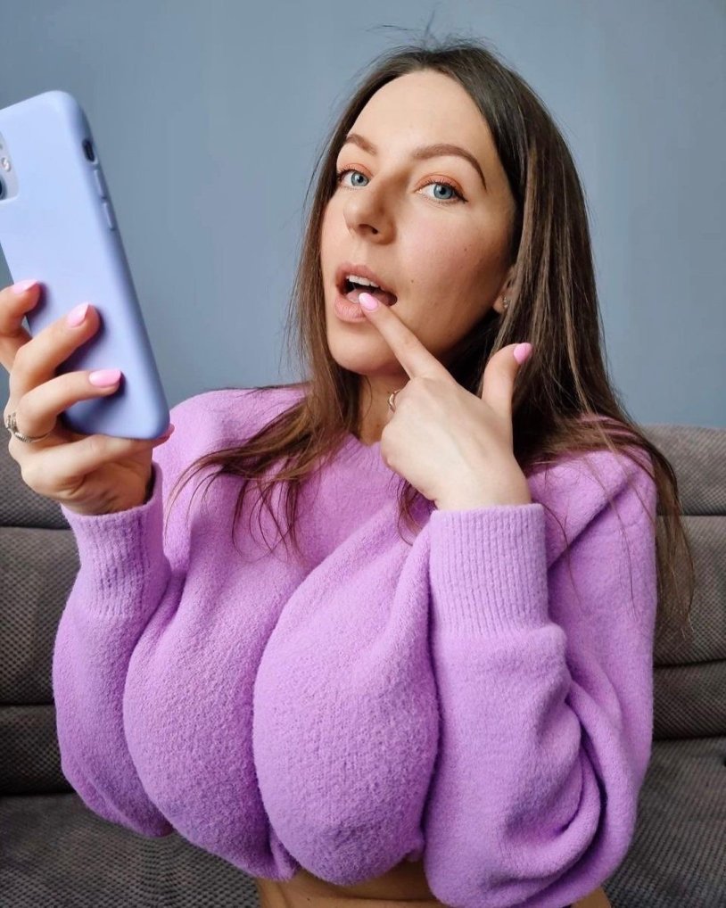 Girl with big breasts