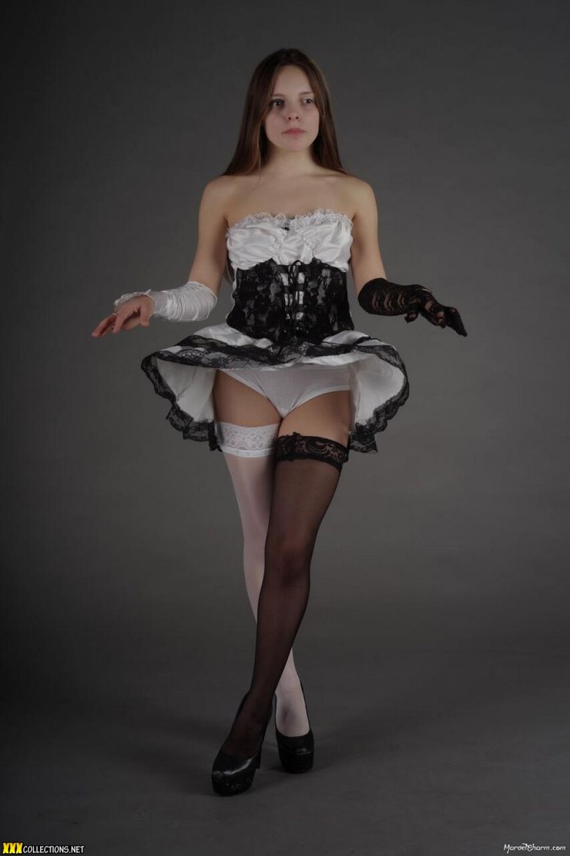 Skirt with stockings