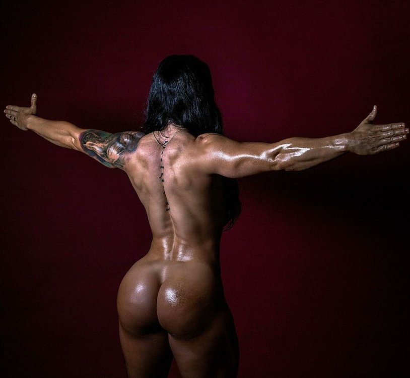 Janessa Brazil in the gym naked