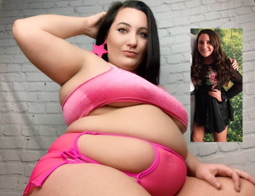 Fiderism before and after the girl shake their stomach