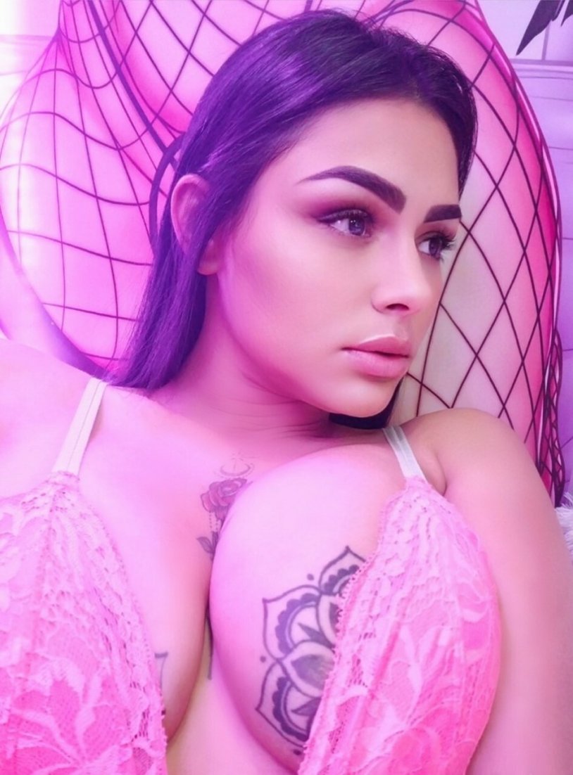 Johanna Maldonado in a dress