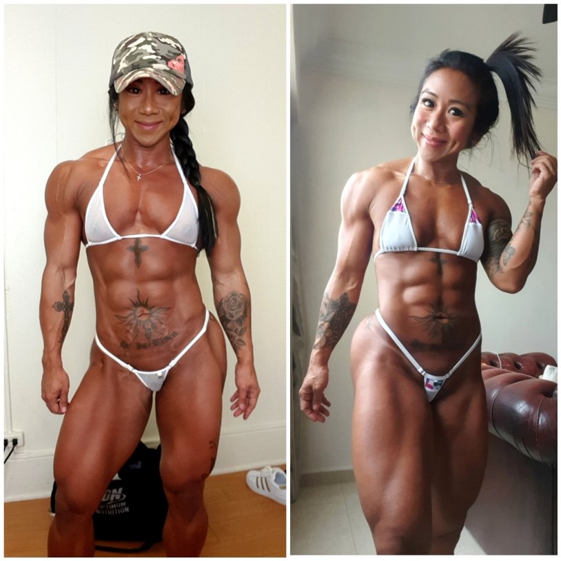 Bodybuilder girl Dana Linn Bailey Training Scheme