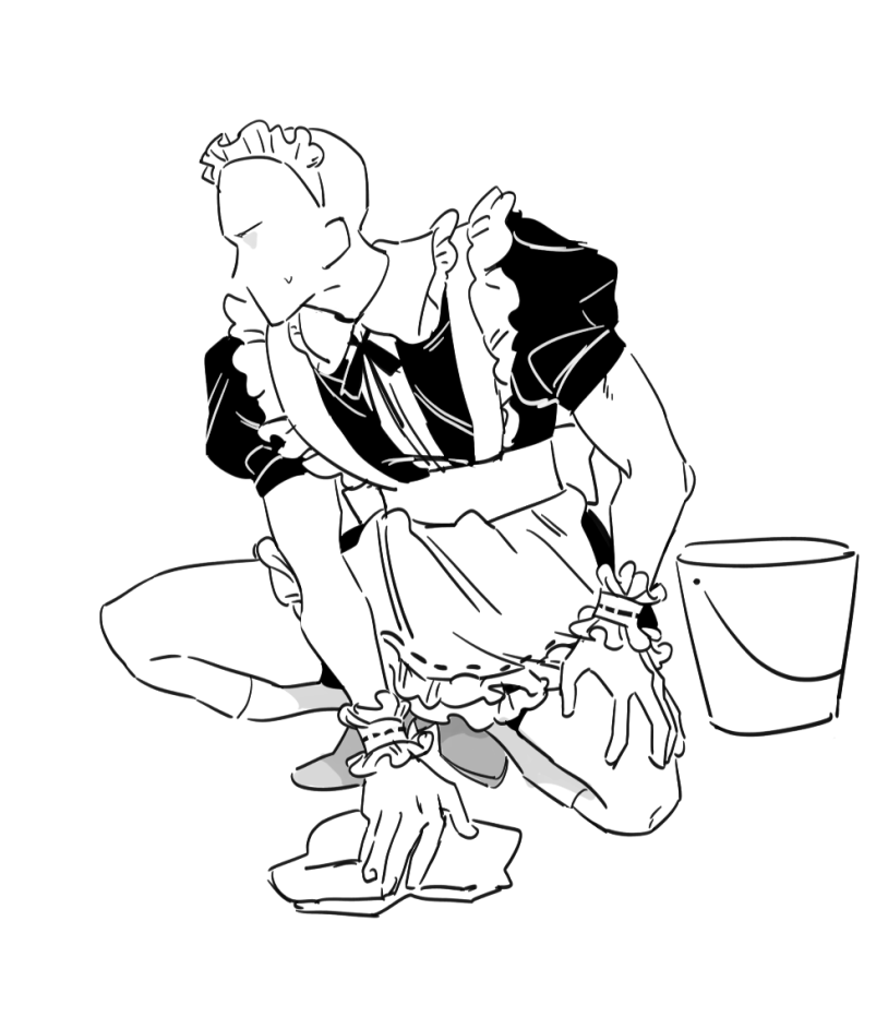 Guy in a suite of maid reference