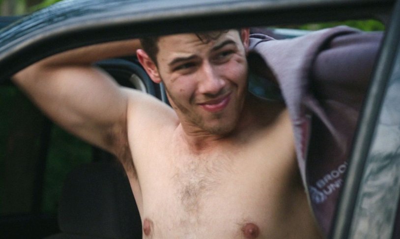 Nick Jonas Blue Naked