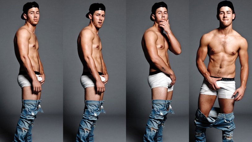 Nick Jonas Blue Naked