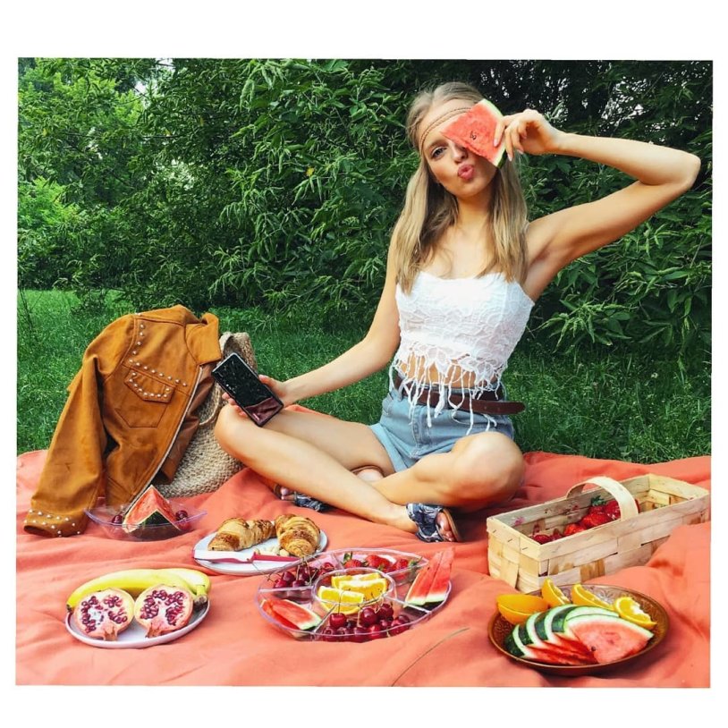 Photo session picnic in nature