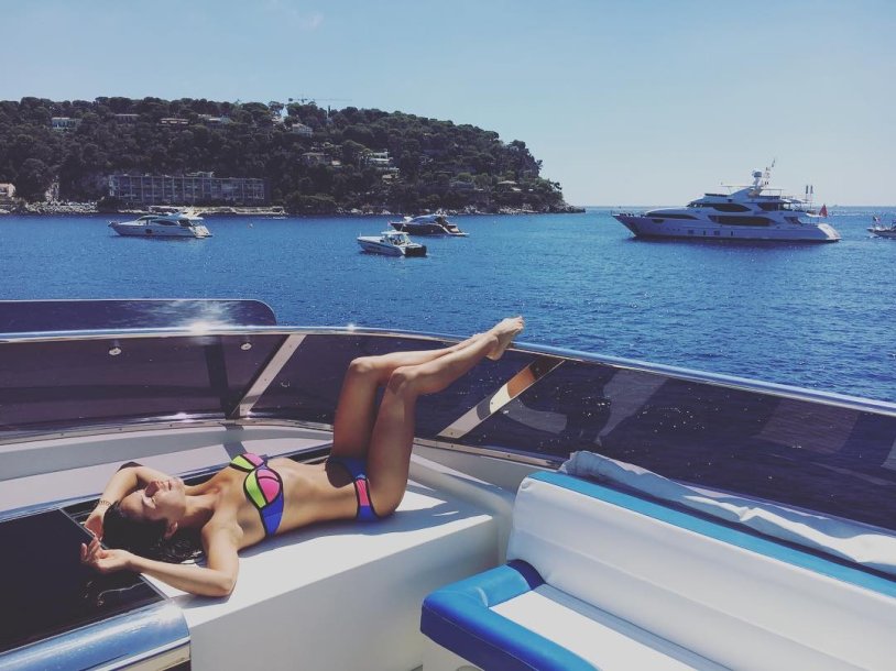 Zlata Ognevich in a swimsuit