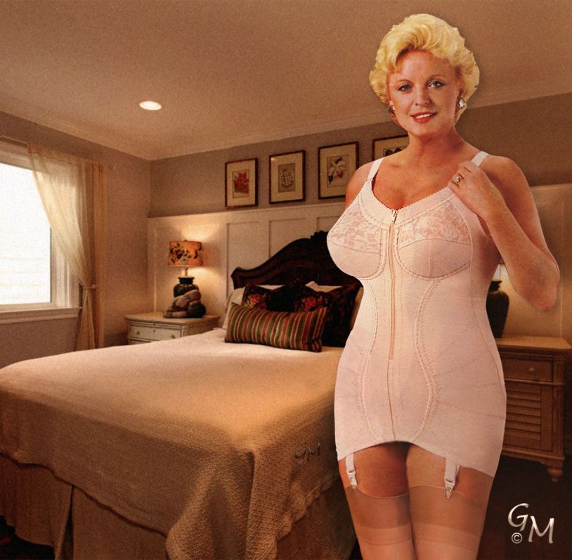 Older women in swimsuits with large