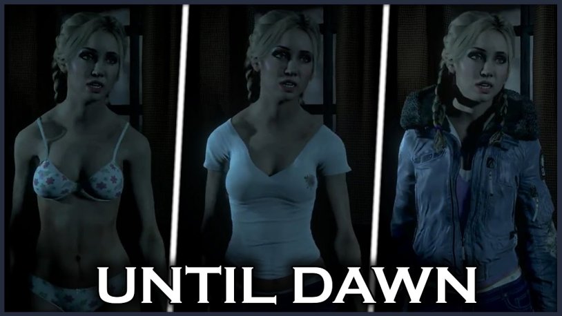 Naked Jessica from Until Dawn