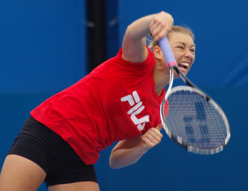 Vera Zvonareva in a swimsuit