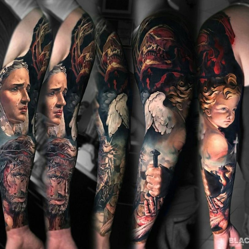 Tattoo sleeve realism