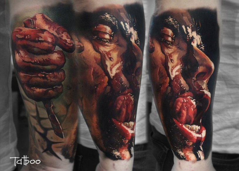 Valya Ryabova tattoo