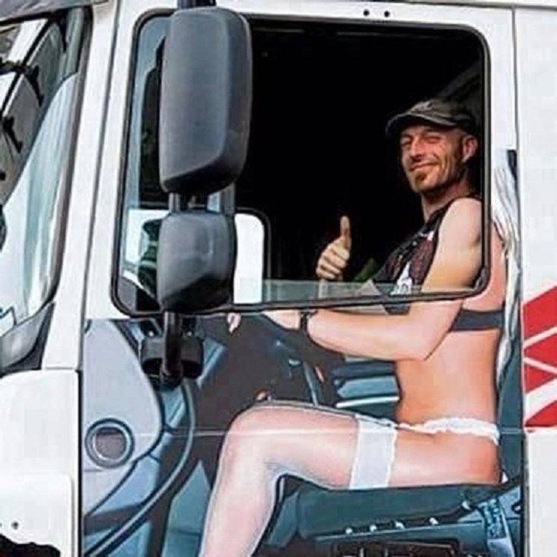 Funny truck driver
