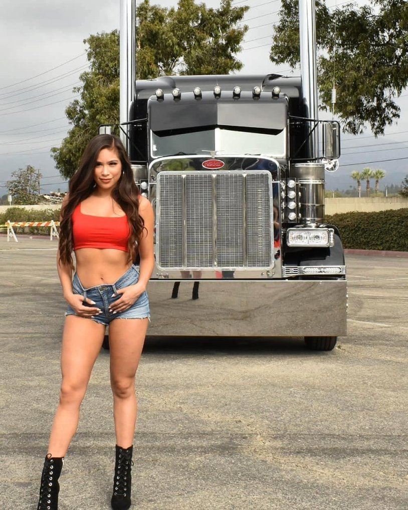 Beautiful girls and trucks