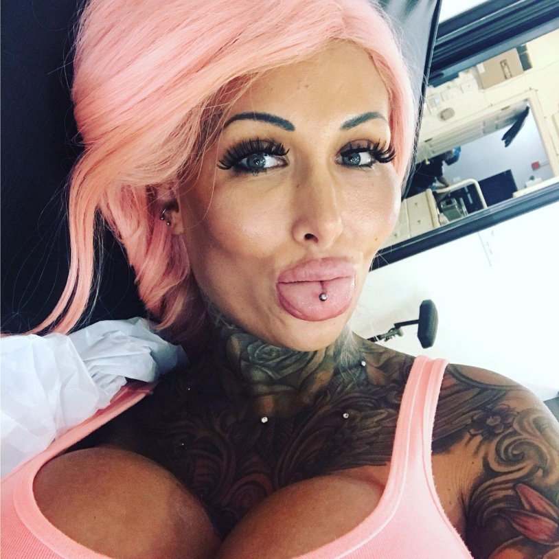 The girls pumped up by silicone