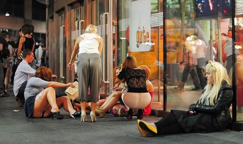 English girls on the street