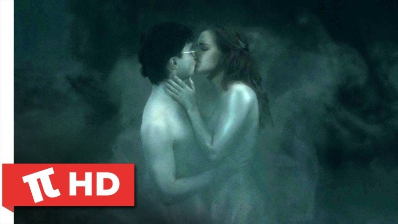 The first kiss of Harry and Hermione