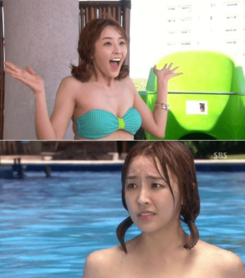 Kim Yoo Jung in a swimsuit