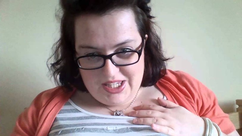 Thick mature in shorts in nature